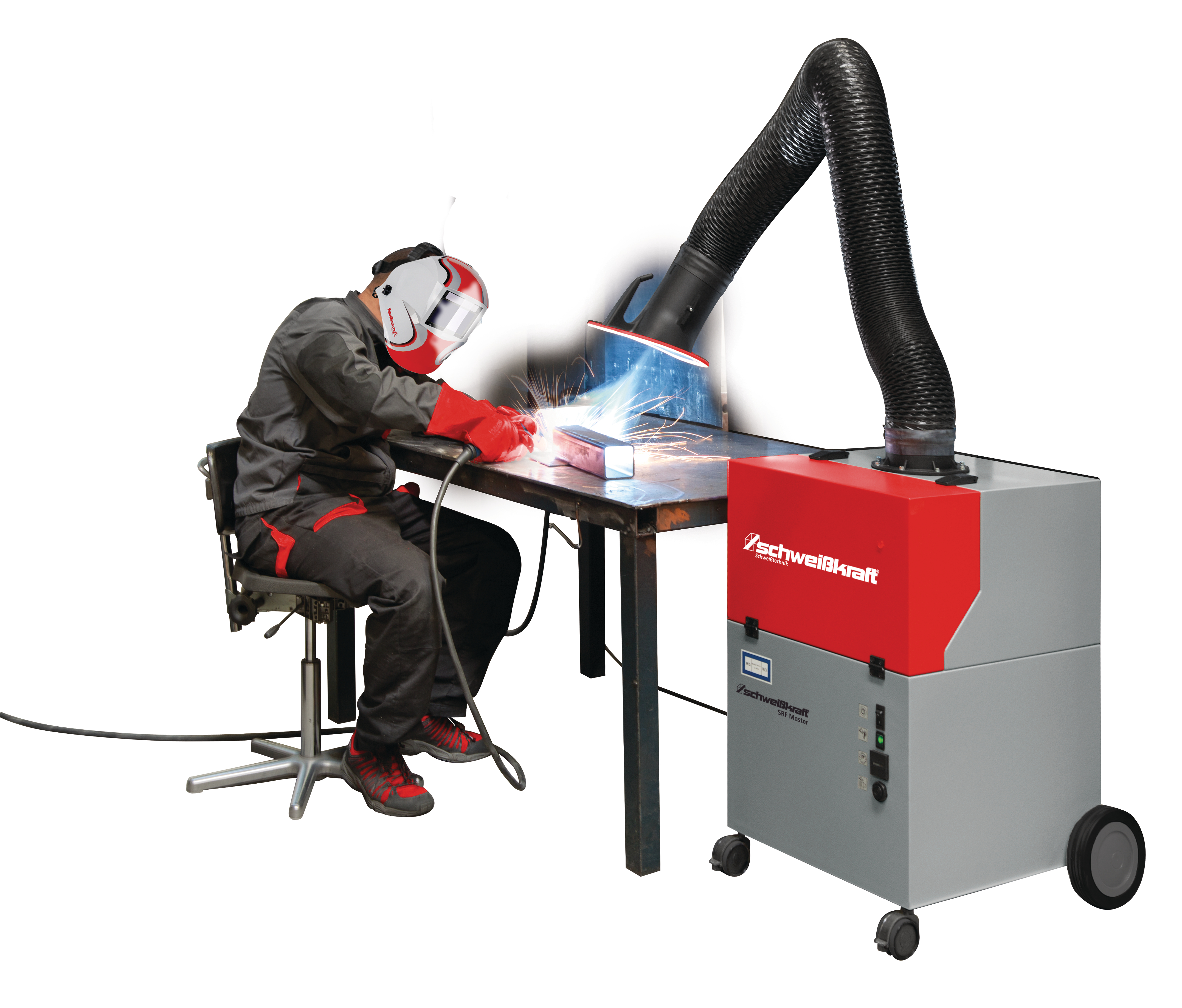 Mobile fume extractor welding sekarider