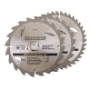 SILVERLINE  TCT 185MM SAW BLADE PACK (3)