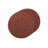 Silverline Hook & Loop Discs Punched 150mm 10pk