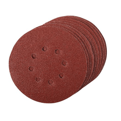 150MM 80G HOOK & LOOP SANDING DISCS (10)