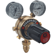 STARPARTS TWO STAGE ACETYLENE REGULATOR - DUAL GAUGE