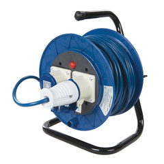 ELECTRICAL CABLE REEL 240V 25M 2 X 16AMP SOCKETS