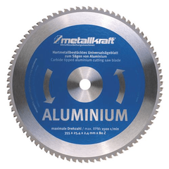 METALLKRAFT 14" ALUMINIUM SAW BLADE 25.4MM X 80T