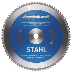 METALLKRAFT 14" STEEL SAW BLADE 25.4MM X 80T