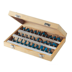 SILVERLINE 1/2" - 30 PIECE ROUTER BIT SET