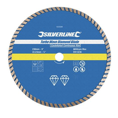 SILVERLINE TURBO WAVE DIAMOND DISC - 230 X 22,2 MM