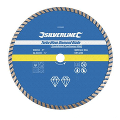 DISQUE DIAMANT SILVERLINE TURBO WAVE - 230 X 22,2 MM