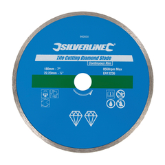 SILVERLINE 180 X 22.2MM TILE CUTTING DIAMOND DISC