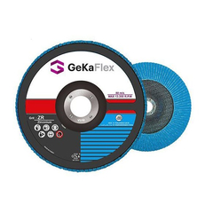 GEKAFLEX - 40 GRIT ZIRCONIUM FLAP DISC (115 X 22MM) - PACK OF 10