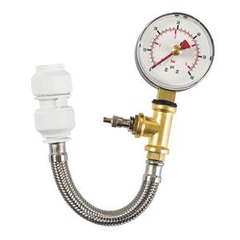 DICKIE DYER DRY PIPE TEST GAUGE WITH FLEXIBLE HOSE