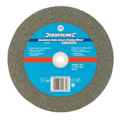 SILVERLINE 200MM BENCH GRINDER WHEEL - 60 GRIT