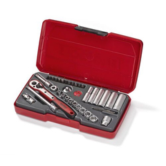 TENG 1/4" SOCKET SET 6 PT - 36 PIECES