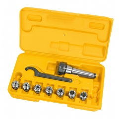Bernardo ER25 MT3 Milling Machine 10 Piece Collet Chuck Set
