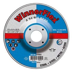 WINNERFLEX DEPRESSED CENTRE GRINDING DISCS - 230 X 6.4 X 22MM
