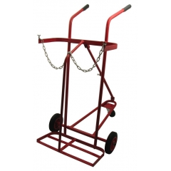 Double Gas Cylinder Trolley 3 Wheels