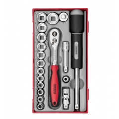 Teng Tools 3/8" Socket Set 6 pt - 19 Pieces