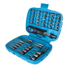 Silverline Ratchet Screwdriver Bit & Socket Set - 45pce