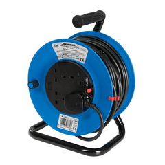 Electrical Cable Reel 240V 25m 4 Sockets