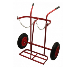 PORTABLE WELDING GAS TROLLEY WITH PNEUMATIC TYRES