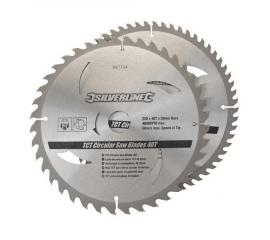 2 PACK SILVERLINE 10" TCT SAW BLADES