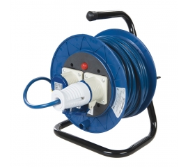 ELECTRICAL CABLE REEL 240V 25M 2 X 16AMP SOCKETS