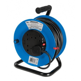 Electrical Cable Reel 240V 25m 4 Sockets