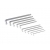 SILVERLINE EXTRA-LONG HEX KEY BALL END SET 10PCE