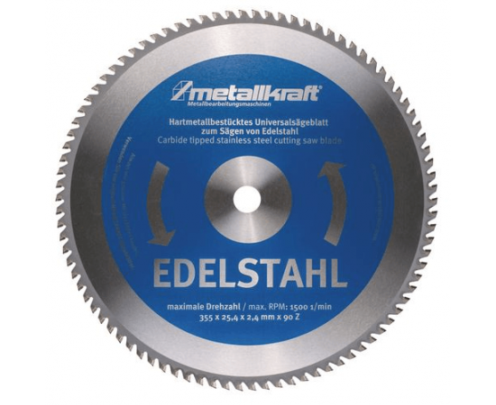 METALLKRAFT 14" STAINLESS STEEL SAW BLADE 25.4MM X 90T