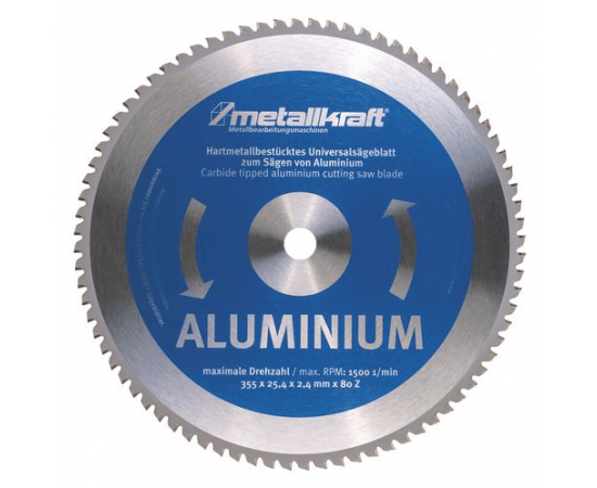 METALLKRAFT 14" ALUMINIUM SAW BLADE 25.4MM X 80T