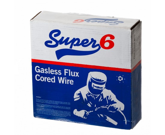 SUPER 6 GASLESS FLUX CORED MIG WIRE - 0.8MM X 4.5 KG