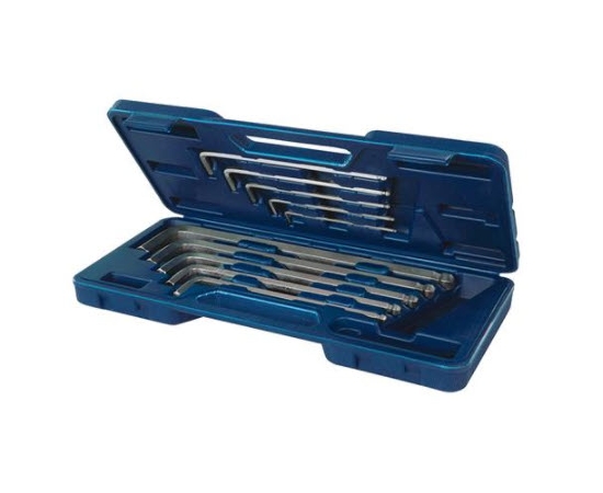 SILVERLINE EXTRA-LONG HEX KEY BALL END SET 10PCE
