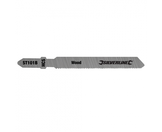 SILVERLINE JIGSAW BLADES (5) - WOOD CUTTING 100MM