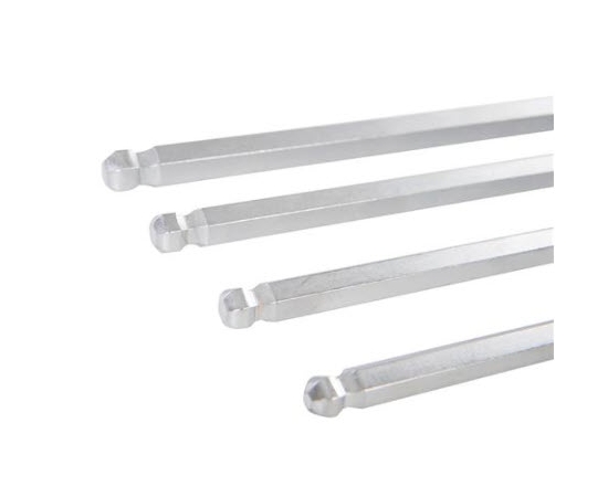 SILVERLINE EXTRA-LONG HEX KEY BALL END SET 10PCE