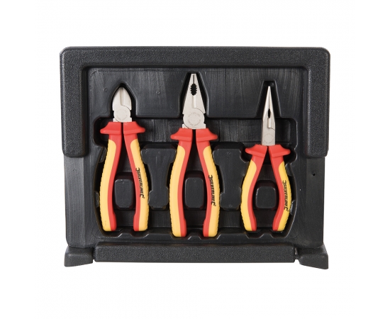 SILVERLINE VDE EXPERT PLIERS SET - 3 PIECE