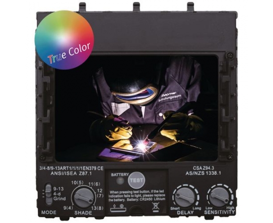 SCHWEISSKRAFT TRUE COLOR AUTOMATIC WELDING HELMET - 4 SENSORS