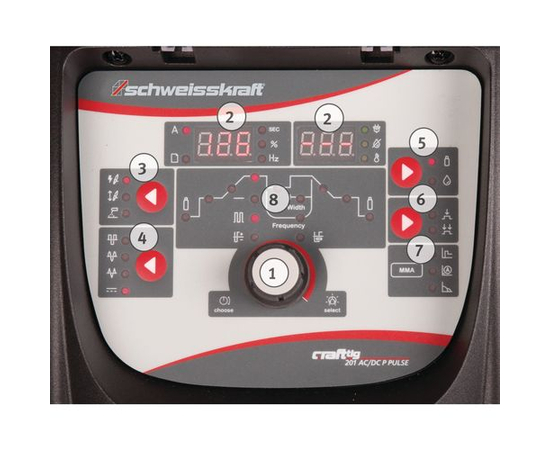 SCHWEISSKRAFT CRAFT TIG 201 AC/DC TIG WELDER PACKAGE