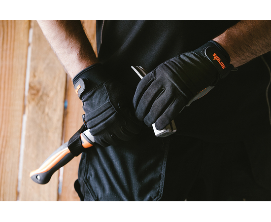 SCRUFFS TRADE WORK XL GLOVES BLACK