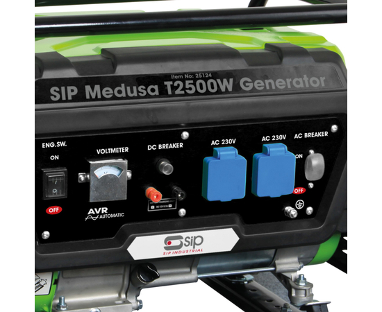 SIP MEDUSA T2500W 2.5KVA GENERATOR W/AVR