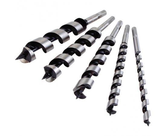 WOOD AUGER DRILL BIT SET - 5 PIECE