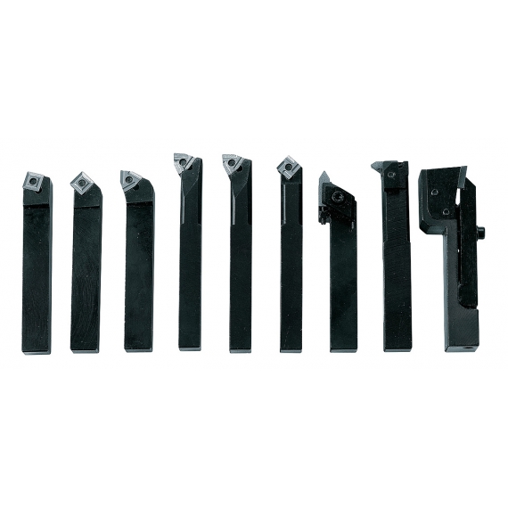 Bernardo 12mm Indexable Carbide Turning Tool Set - 9 Piece