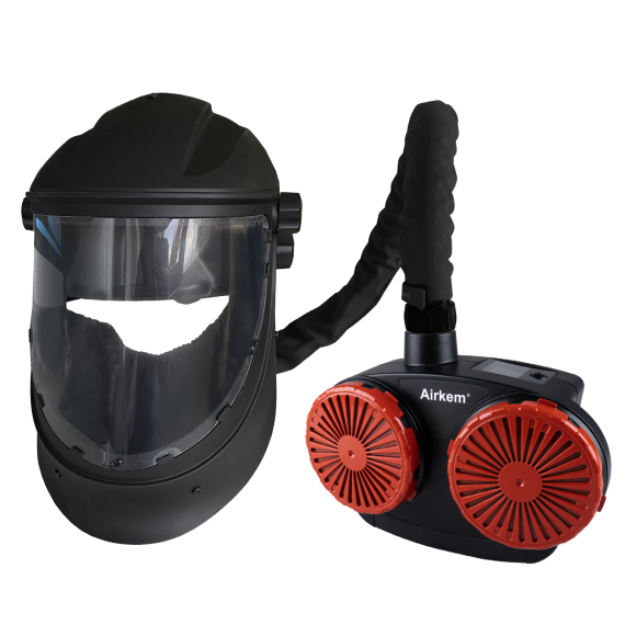 Navitek Clear Grinding Helmet c/w Airkem Unit