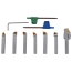 Bernardo 7pc 8mm Indexable Carbide Turning Tool Set